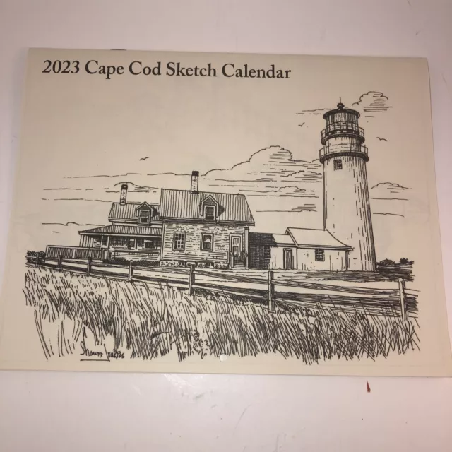 2023 AND 2024 CAPE COD SKETCH CALENDAR Christmas Tree Shop 11" x 17