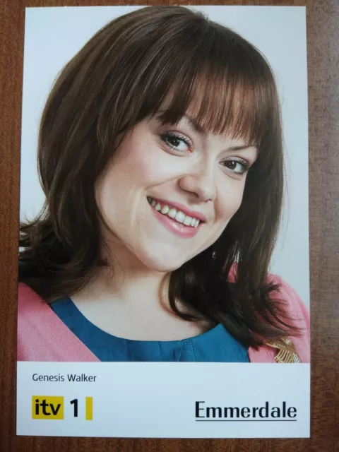 SIAN REESE - WILLIAMS *Genesis Walker* EMMERDALE NOT SIGNED FAN CAST PHOTO CARD