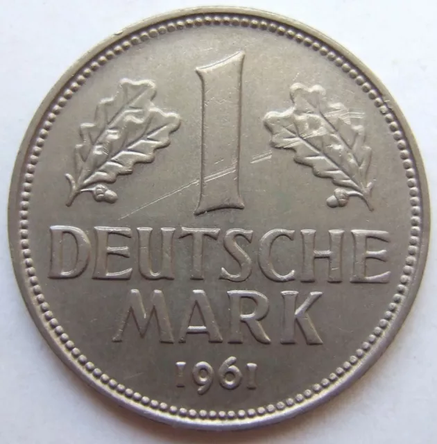 Moneta Rfg 1 Tedesco Marchi 1961 D IN Extremely fine/Brillant uncirculated