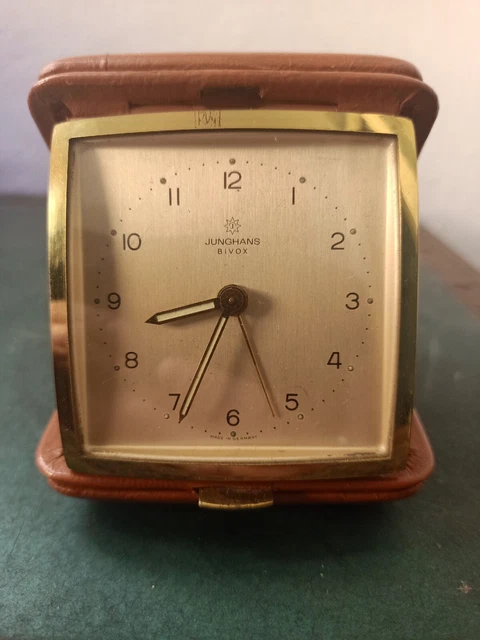 Bellissima sveglia da viaggio Junghans Bivox - vintage anni '60 - funzionante!!!