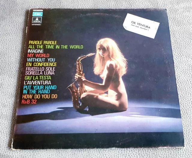 Gil Ventura Sax Club Number 1- 1972- Lp Album Vinyl 12" - Label Odeon - Ita