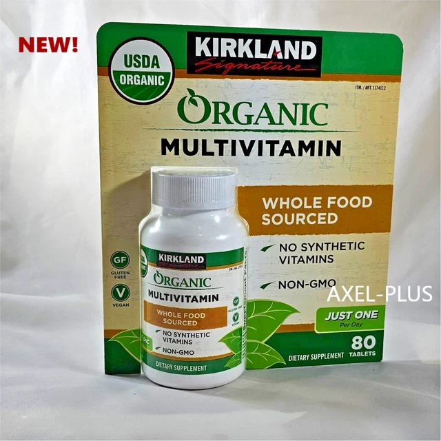 KIRKLAND SIGNATURE USDA Organic Multivitamin, 80 Tablets 25.17 PicClick