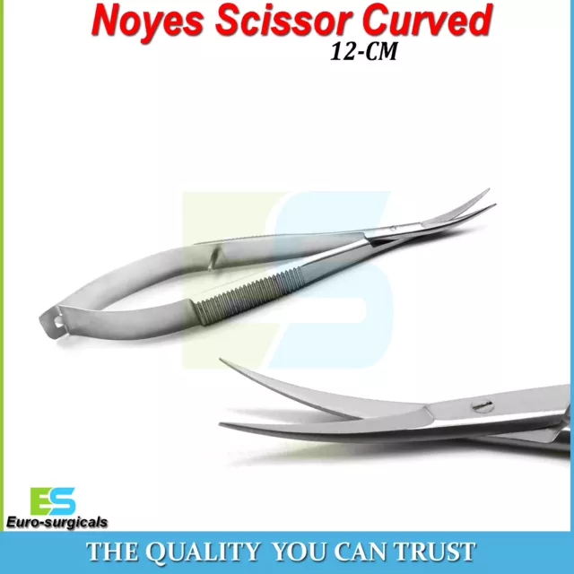 Surgical Medical Dissecting Microsurgery Noyes Scissor Spring Scissors Curved CE