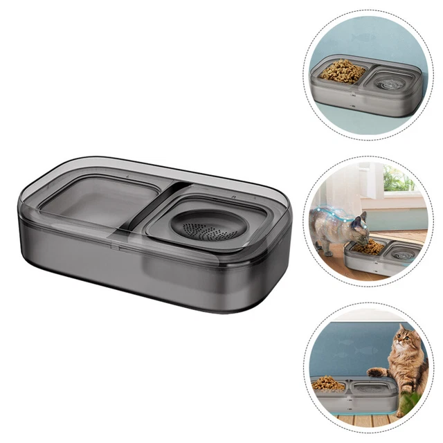 Fuente de agua automática para gatos gris