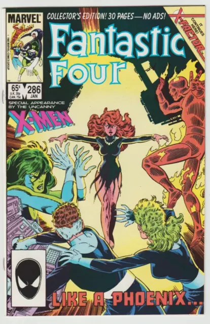 Fantastic Four #286 Marvel Comics January 1986 Special appearance Uncanny X-Men