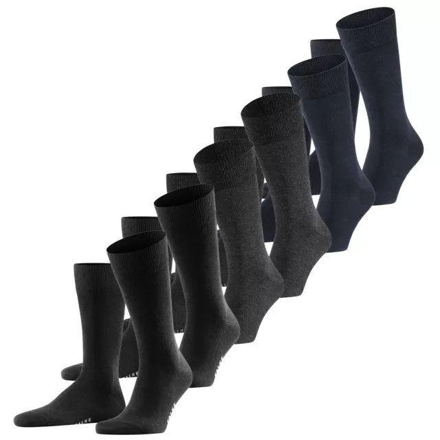 Falke Herren Business Socken Happy 6er Pack 39-42 43-46-47-50 Schwarz Grau Blau