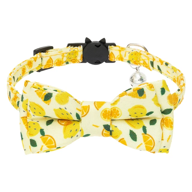 Bow Tie Collar Comfortable Burrs-free Dog Collar with Bow Tie Fabric