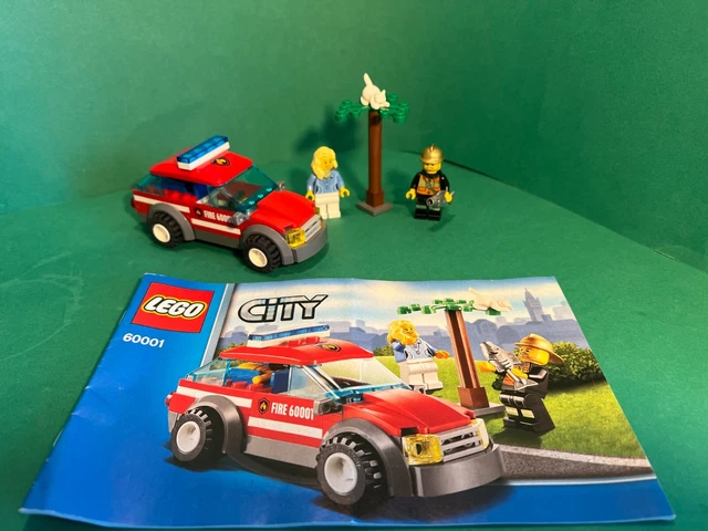 LEGO CITY 60001 Fire Chief Car 100% complete with Instructions vgc no ...