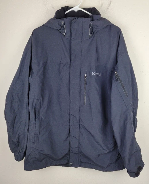 MARMOT MENS SKI Snowboard Jacket Waterproof Vented Sz M Black 