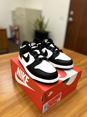 NIKE DUNK LOW Panda Black White Preschool PS Size 3y Brand New 100% Authentic! $119.99 - PicClick