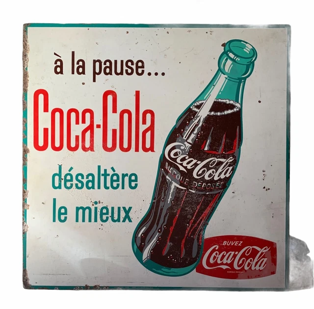 Insegna In Miniatura Per Casa Delle Bambole – Coca Cola Retrò In Metallo, Scala 1:12