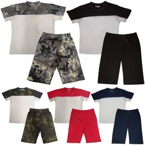 Bambini Due Colori Blocco Top & Pantaloncini Set Abbigliamento Estivo Ragazze