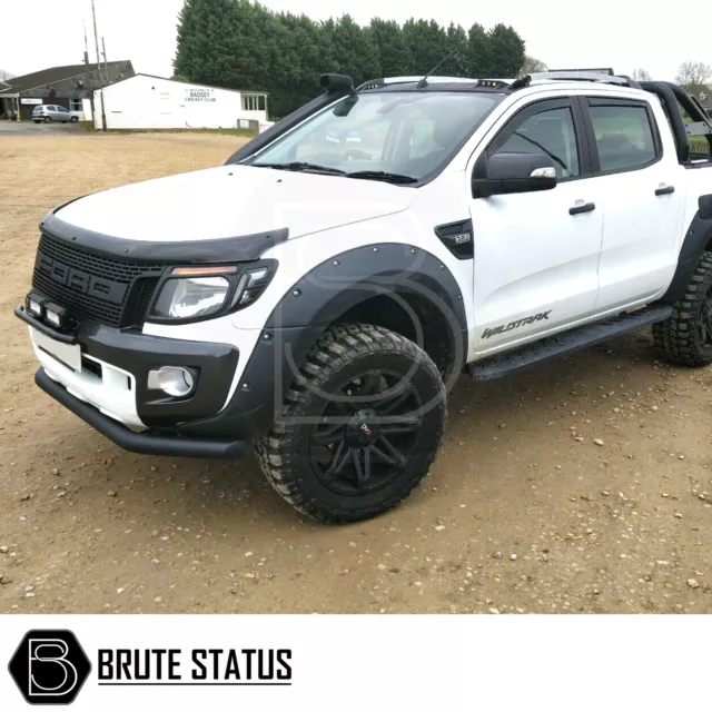 Ford Ranger 2012-15 City Bar Matt Black (Spoiler Bumper Guard Nudge Bull T6)