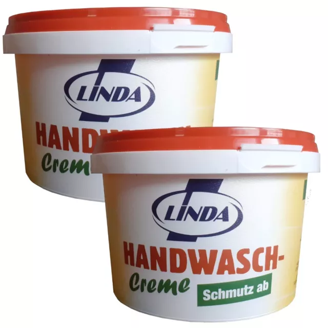 [13,99€/kg] 2x 500ml Linda Schmutz ab Handwasch-Paste Fett Schmiere