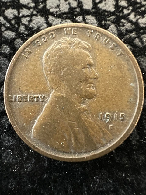 1915 D 1C Lincoln Head Cent Wheat Back Penny /Lw1915D