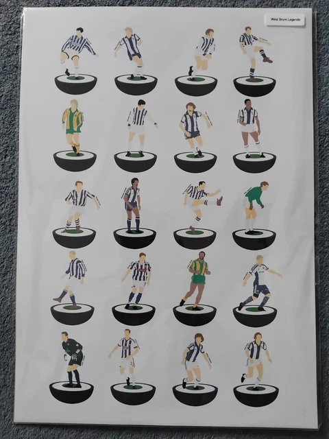 Équipe Subbuteo Vintage West Bromwich Albion - Ultra Léger Référence 464, Collection Royaume-Uni