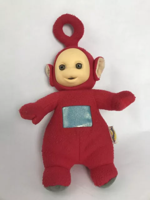 1998 Playskool Hasbro Teletubbies Po 15" Red Talking Stuffed Plush Toy Vtg WORKS