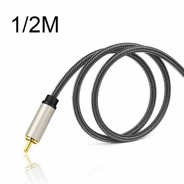 Digital Coaxial Audio Video Cable Stereo/SPDIF RCA To 3.5mm Jac K Male /For HDTV