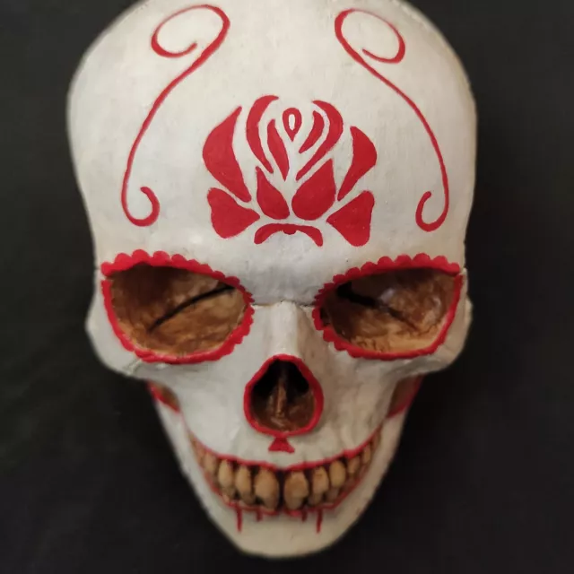 CATRINA Blanca Escultura oddities santa muerte Cráneo artesanal realistic Skull