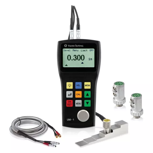 YUSHI UM-1 Portable Ultrasonic Thickness Gauge Pipe Wall Corrosion Tester Meter