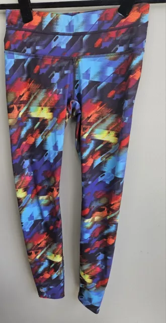 Athleta Leggings Women's Size XSP Colorburst Sonar Tight Gym Yoga Fitness