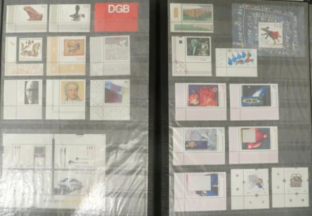 BUND Lot aus Jahrgang 1999 aus Deutschland Plus - Ecke unten links postfrisch 2
