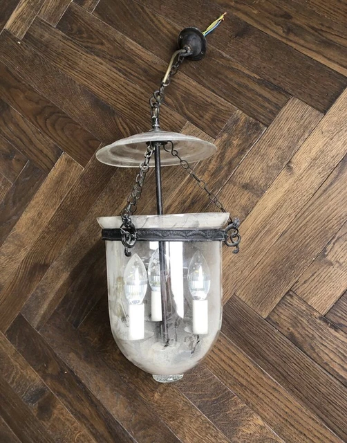 Hundi metal & glass pendant hotsell