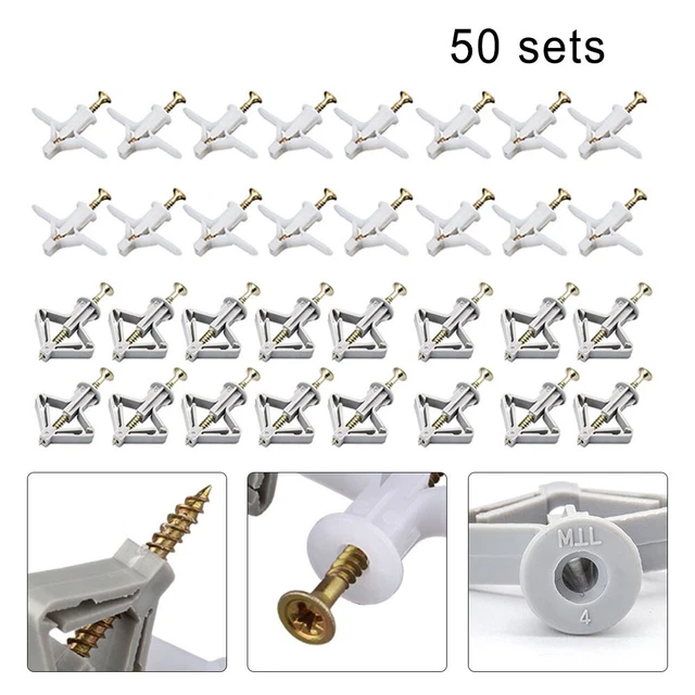 Expansion Plug Fiberboard Anti-Rotation Structure Design Drywall Anchor Kit
