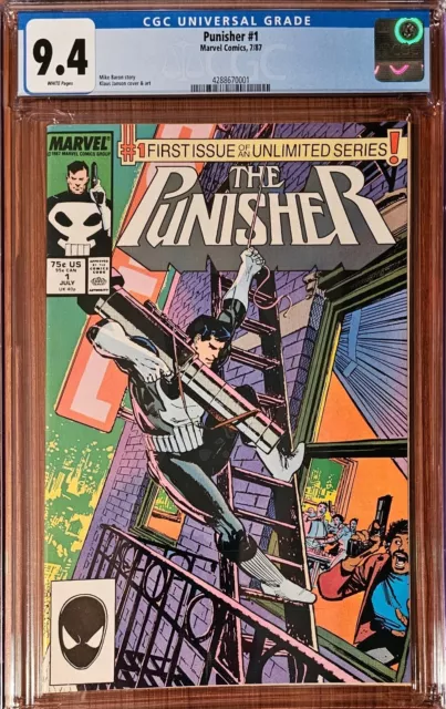 PUNISHER #1 CGC 9.4 Marvel 1987 KEY 1st Ongoing Series Frank Castle Comic!