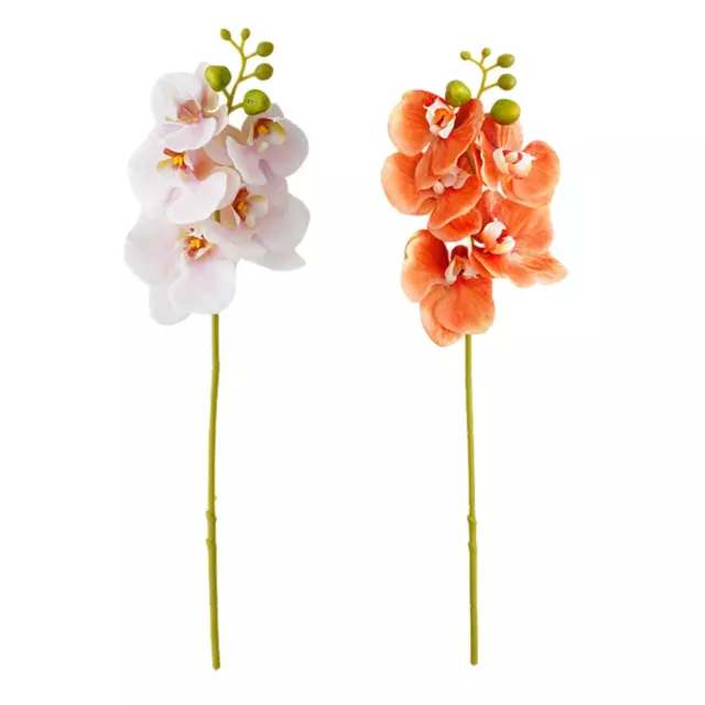 Fleur artificielle de  de papillon, fleurs d'orchidées à tige, plantes