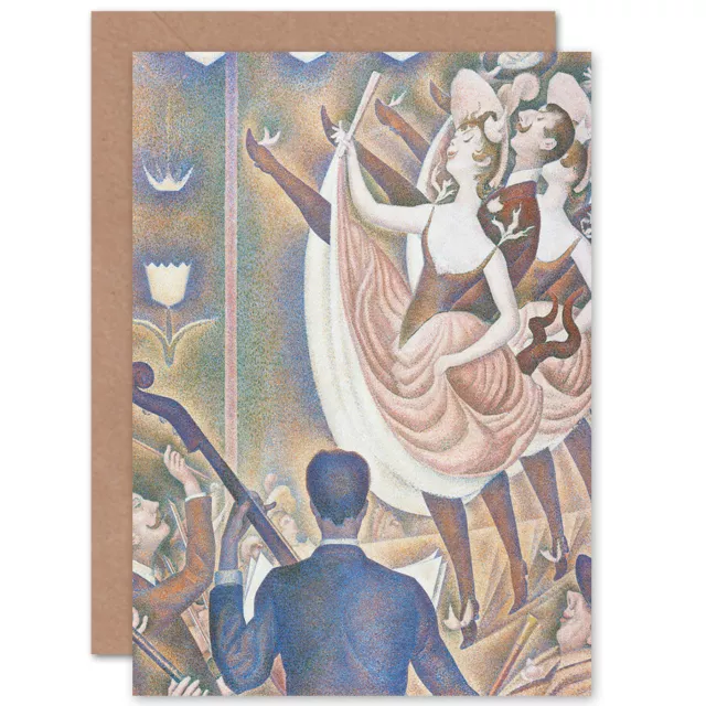 Georges Seurat Le Chahut Fine Art Blank Greeting Card