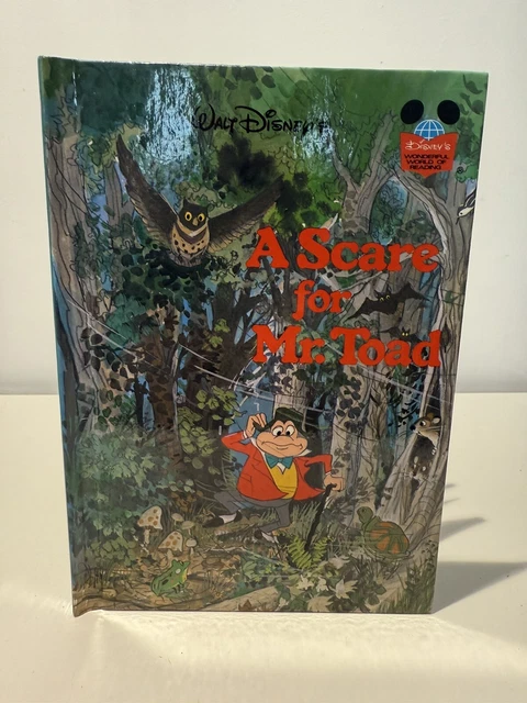 DISNEYS WONDERFUL WORLD Of Reading Hardback Book A Scare For Mr Toad ...