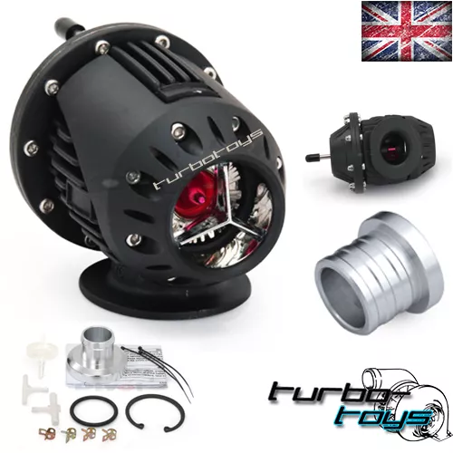 Universal 25Mm Sequential Ssqv Atmospheric Bov Dump Blow Off Valve Black