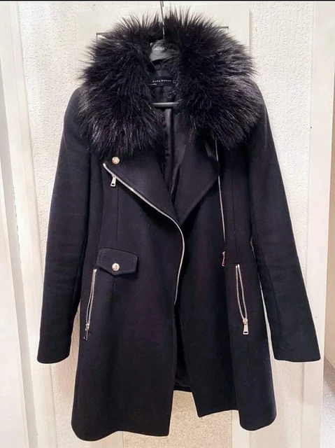 Manteau col fourrure zara best sale