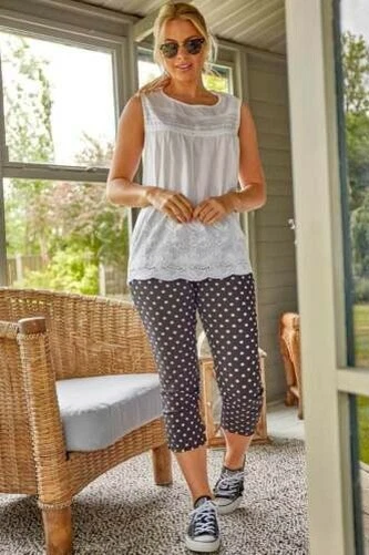 Jeans Elasticizzato Lunghezza Al Ginocchio Pedale Pusher - Donna Roman Originals
