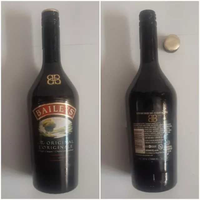 Baileys Liqueur Empty 750ml Bottle & Cap Irish Cream Alcohol Movie Film Prop F