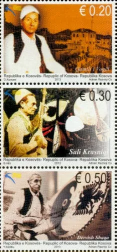 Kosovo Stamps 2013. Rhapsodists. Folk singers. Set. MNH