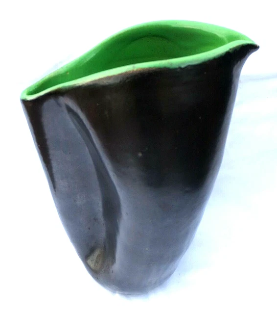 * JEAN GAILLON - Vase en céramique émaillé vert  -  ELCHINGER - 1950.