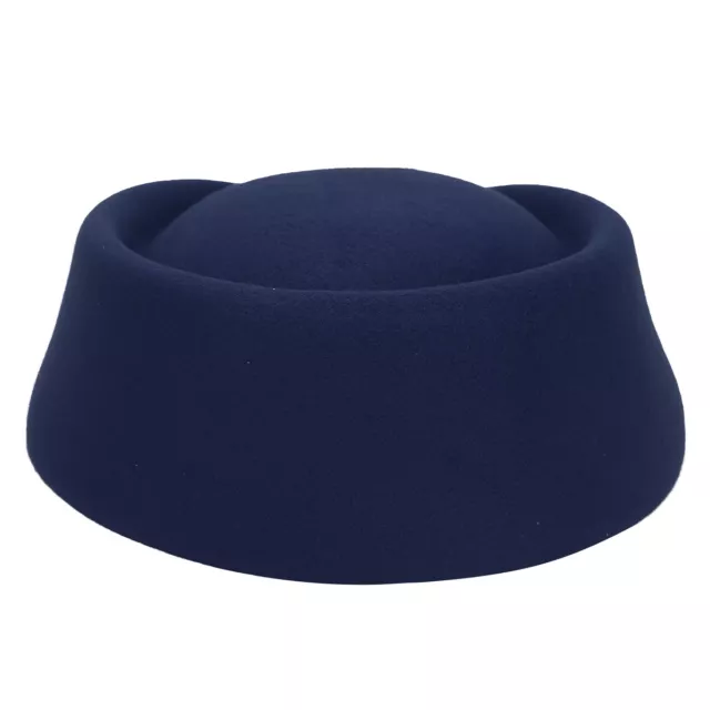 Imitation Wool Felt Stewardess Air Hostesses Pillbox Hat,Millinery Teardrop Cap