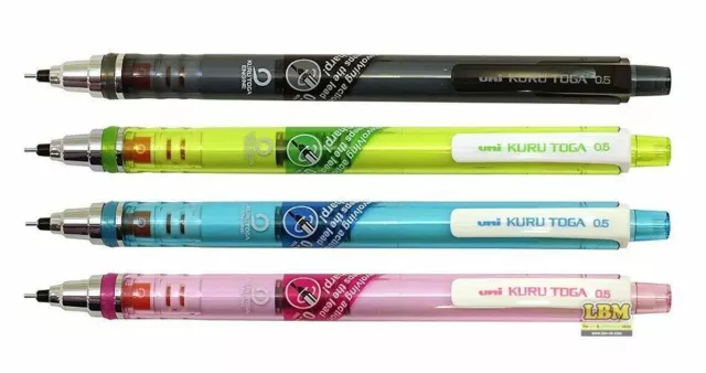 Uni Kuru Toga 0.5mm Mechanical Pencil -  M5-450T - choose barrel colour