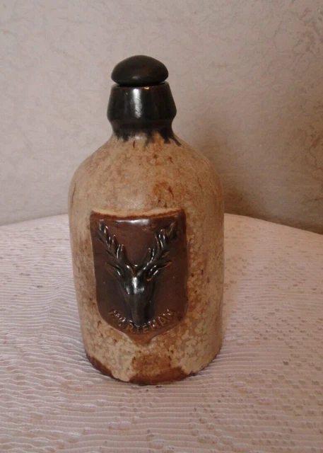 Botella Con Asa De Gres de Arte Final Firmada Biron W N278