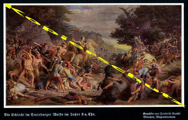 Varus Rome Battle FRIEDR. GUNKEL CHERUSKER Roman Teutoburg Forest Varus Battle ...