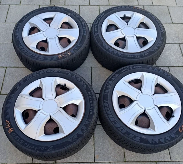 Pneu Hiver 195/55 R16 Sur Jante Acier - Bridgestone Ou Pirelli Au Choix - Homologué KBA43738 - Monté équilibré Prêt à Poser - 8