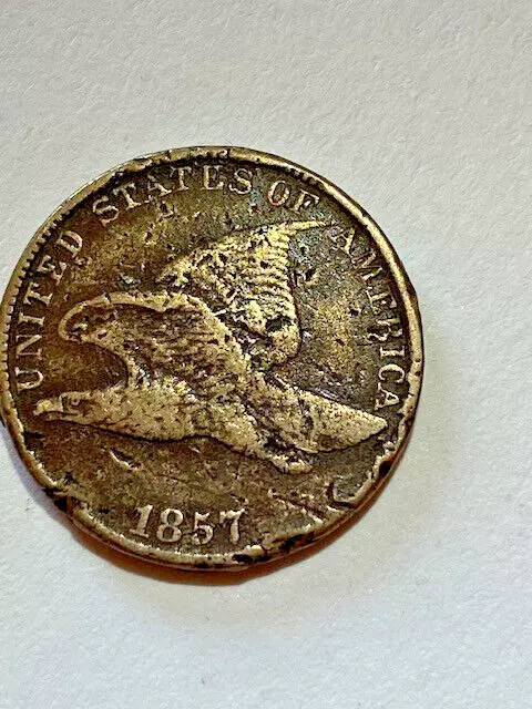 1857 Flying Eagle Cent VG/F *BNT312*