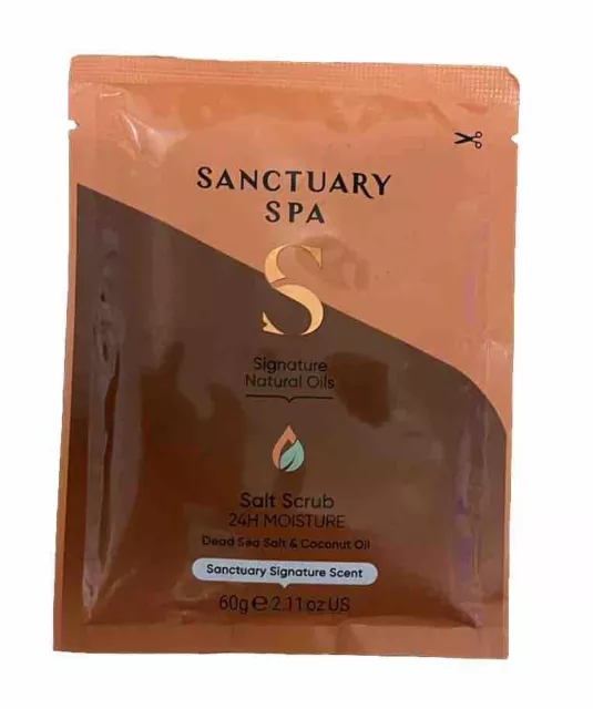 Sanctuary Spa Salt Body Scrub, Natural Sea Salt, Body Exfoliator Vegan & Cruelty