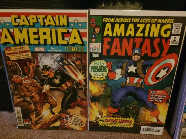 Captain America Anniversary Tribute #1 Brooks Variant Marvel NM Comic