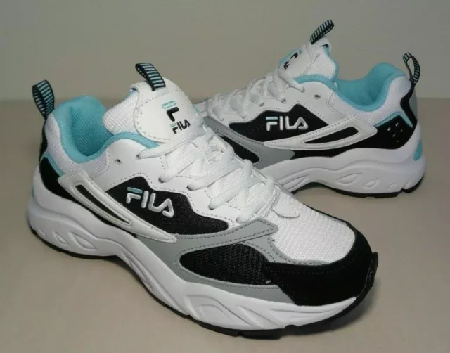 FILA SIZE 4 Mint Green Grey Trainers Monster Stompers 0.99