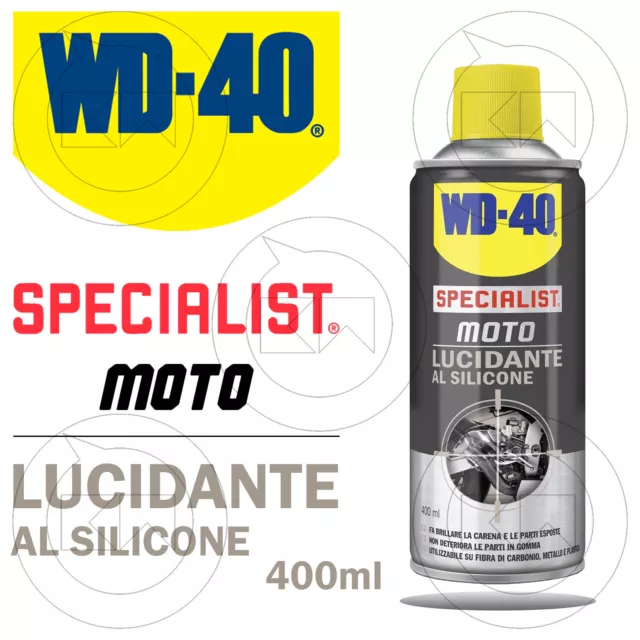 LUCIDANTE AL SILICONE WD-40 SPRAY ml 400 SPECIALIST PLASTICA GOMMA CARBONIO