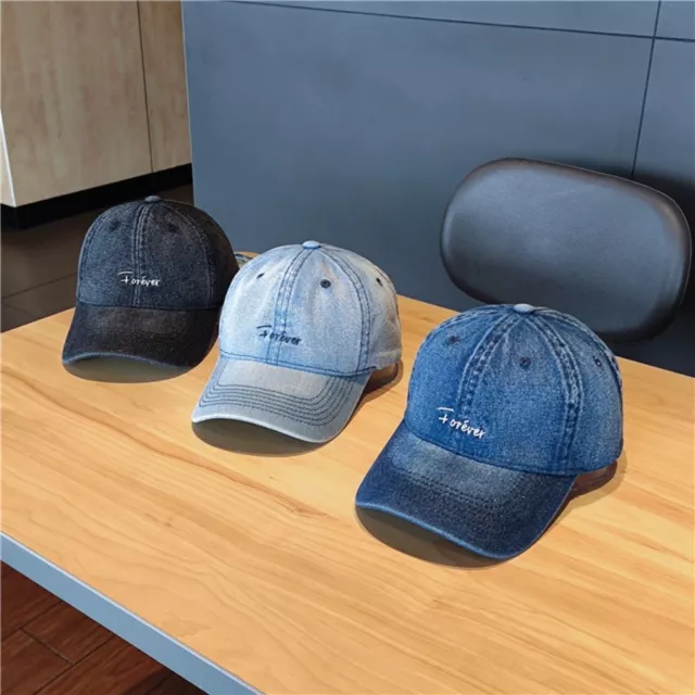 Denim Washed Casquette Dad Cap Vintage Snapback Cap Baseball Cap  Men and Women