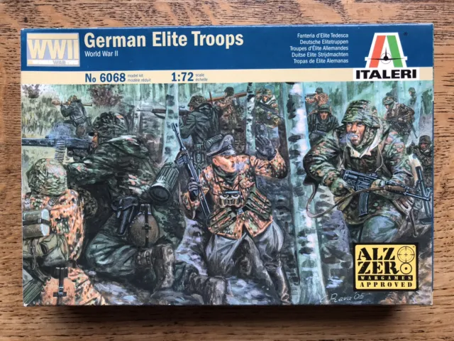 ITALERI German Elite Troops WWII 6068 1:72 Model Kit Figures. Complete